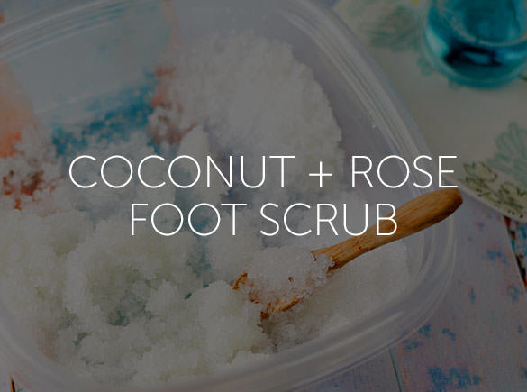 Coconut Oil & Rose Foot Scrub is made with LouAna Organic Coconut Oil.