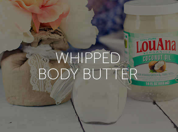 Whipped Coconut Oil Body Butter is made with LouAna Organic Coconut Oil.