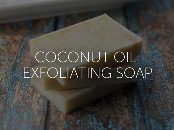 Coconut Oil Exfoliating Soap is made with LouAna Organic Coconut Oil.